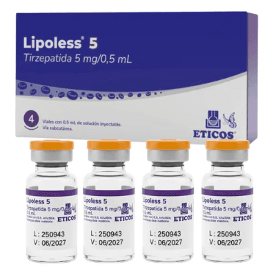Lipoless 5 MG 4 ampolas 