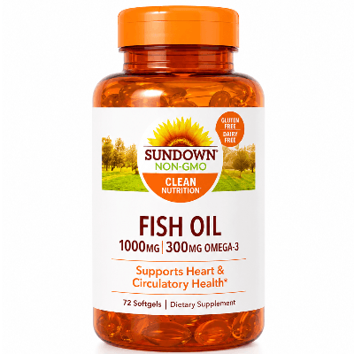 SUNDOWN FISH OIL 1000MG/300MG OMEGA 3 72 SOFTGELES